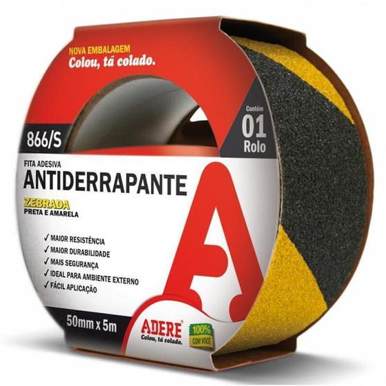 Imagem de Fita Antiderrapante Adere, 5 cm x 5 metros - 866/S