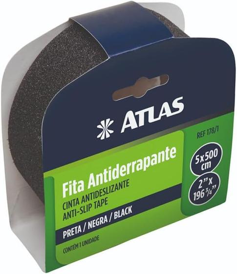 Imagem de Fita Antiderrapante preta - Atlas