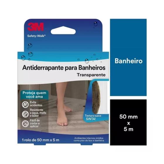 Imagem de Fita Antiderrapante Safety Walk Banheiro 50mm X 5m