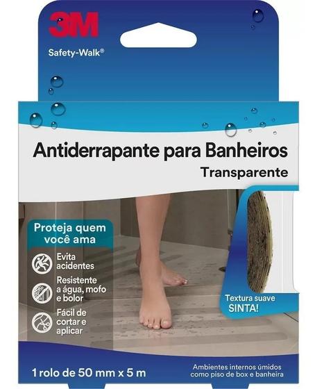 Imagem de Fita antiderrapante safety walk pvc banheiro 50mmx5m 3m original