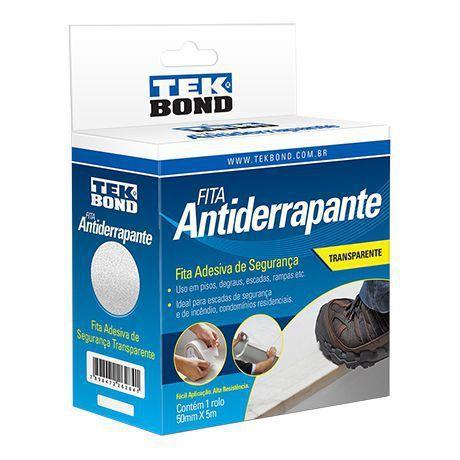 Imagem de Fita Antiderrapante Transparente 50x5 Tekbond