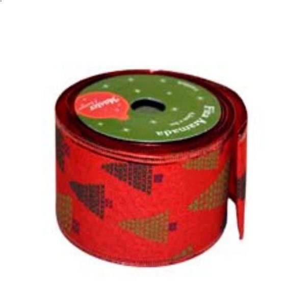 Imagem de Fita Aramado 3Mx6,3Cm Estampas Sortidas Natal - RIO MASTER