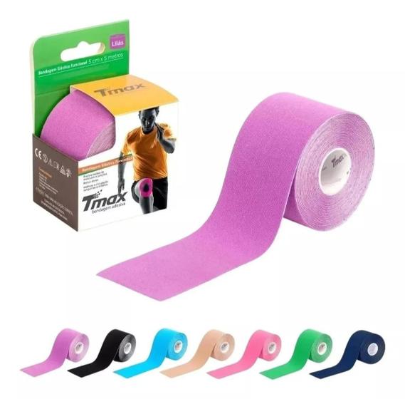 Imagem de Fita Bandagem Kinesio Tape Elástica Adesiva Tmax Original