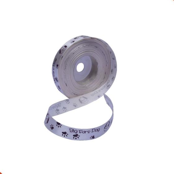 Imagem de Fita Big Ears Dog 25mm Em Cetim Com 22 Metros