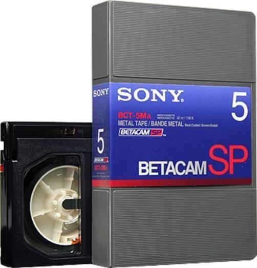 Imagem de Fita Cassette Sony Bct-5Ma Betacam Sp Vídeo 5 Minutos