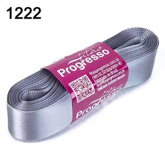 Imagem de Fita Cetim Cinza 1222 Progresso 10 metros
