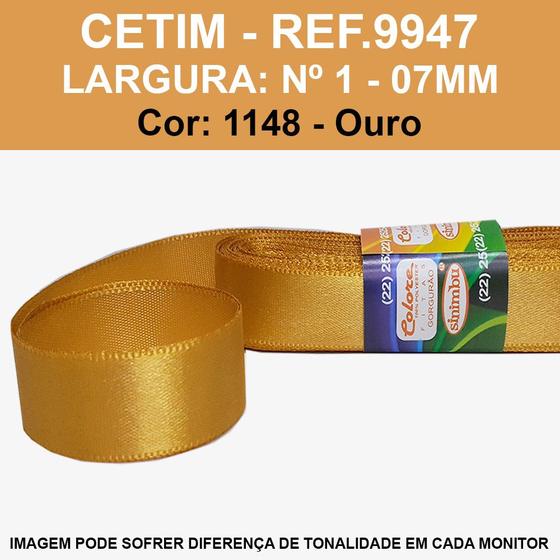 Imagem de FITA CETIM LISA SINIMBU 10MT REF.9946/07-MM/Nº1