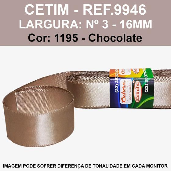 FITA CETIM LISA SINIMBU 10MT REF.9946/16 MM/Nº3 Imagem de FITA CETIM LISA SINIMBU 10MT REF.9946/16 MM/Nº3