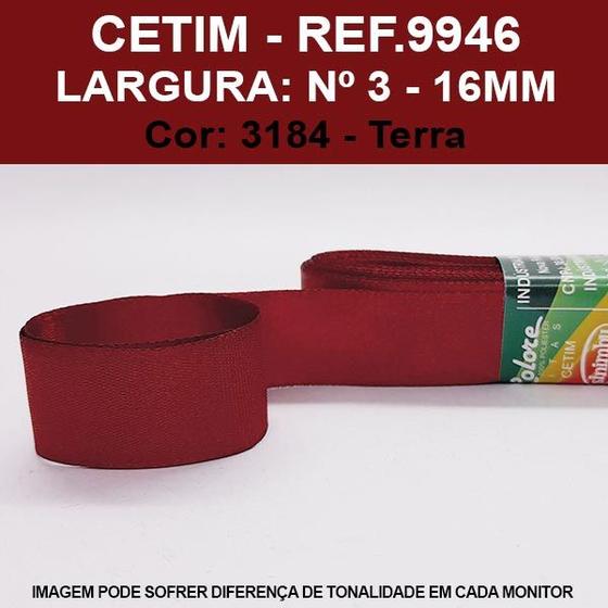 Imagem de FITA CETIM LISA SINIMBU 10MT REF.9946/16 MM/Nº3