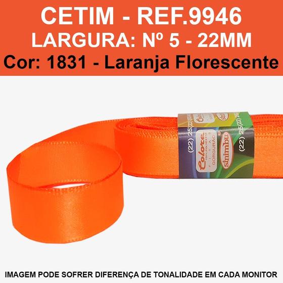 Imagem de FITA CETIM LISA SINIMBU 10MT REF.9946/22 MM/Nº5 -