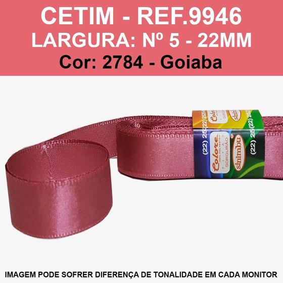 Imagem de FITA CETIM LISA SINIMBU 10MT REF.9946/22 MM/Nº5 -
