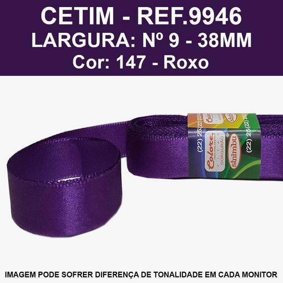 Imagem de FITA CETIM LISA SINIMBU 10MT REF.9946/38 MM/Nº9 -