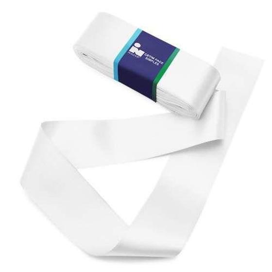 Imagem de Fita cetim n.09 cor 01- branco 10mts simples - NAJAR