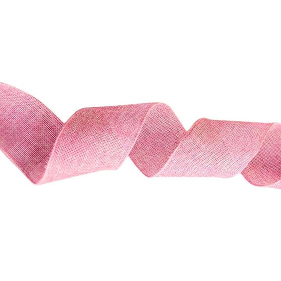 Imagem de Fita color rosa aramada 6,3cm x 9,14m laços natal artesanato