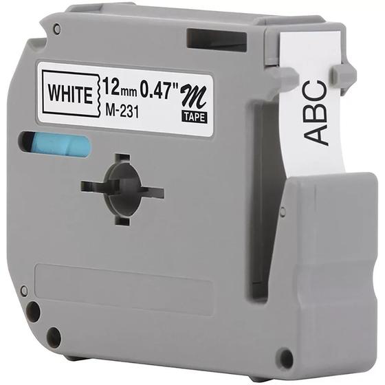 Imagem de Fita Compatível Brother M231 Mk231 T 12mm Pt 80 70 90