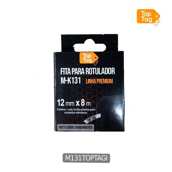 Imagem de Fita Compativel P/ Rotulador Brother 12mmx8mt Transparente M131