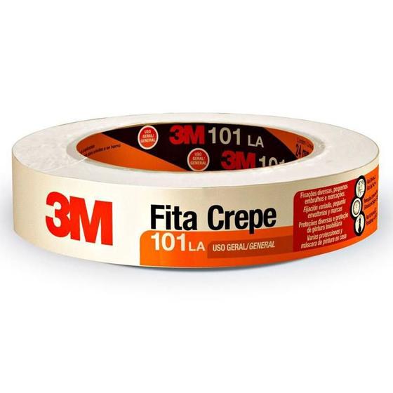 Imagem de Fita crepe 101la 24mm x 50m - 3m hb004415624