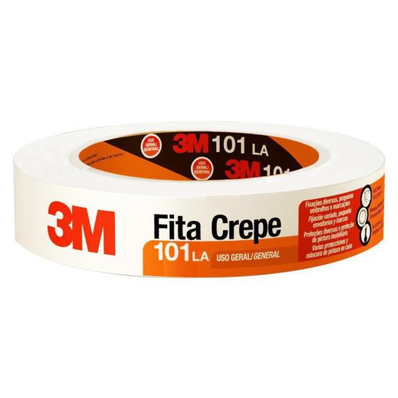 Imagem de Fita Crepe 18mm x 50m 3m do Brasil - 3m do  Brasil