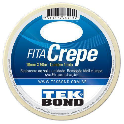 Imagem de Fita Crepe - 18Mm X 50M - Tekbond