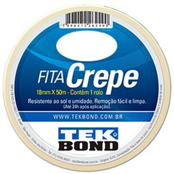 Imagem de Fita Crepe 18mmx50m Tekbond - 8500