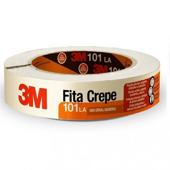 Imagem de Fita Crepe 18X50m 101LA 3m 1 Rolo