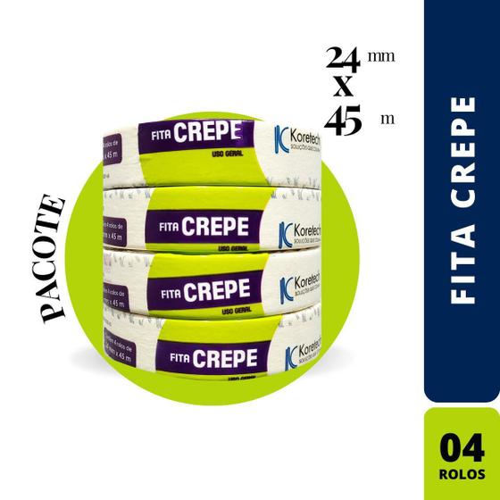 Imagem de Fita Crepe 24X45M C/4