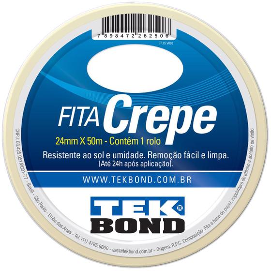 Imagem de Fita Crepe ATB 24MM x 50MT - Tekbond 21111024500