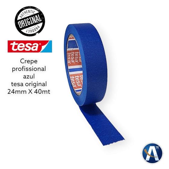 Imagem de Fita Crepe Azul Profissional 24mmX40m Tesa