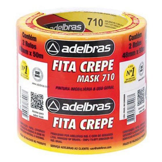 Imagem de Fita Crepe Mask 710 48mm X 50m Adelbras