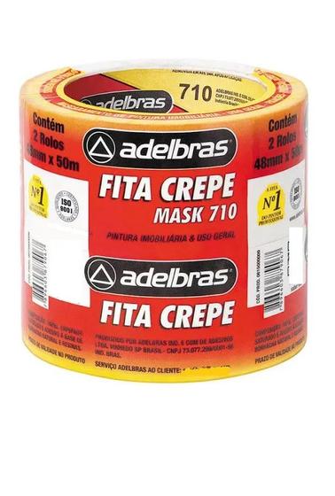 Imagem de Fita Crepe Uso Geral Larga Pintura 48mm X 50m (04 Unidades)