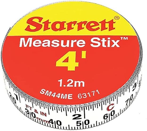 Imagem de Fita De Aco Metrica Com Adesivo 1,2M Starrett Sm44Me Unic Un