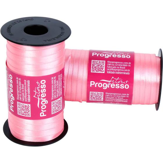 Imagem de Fita de Cetim 07MM 100MTS. Rosa Petala 009