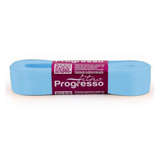 Imagem de Fita de Cetim 10mx22mm CF005 Azul Celeste 246 Progresso