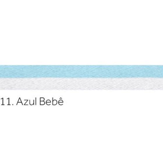 Imagem de Fita de Cetim Bicolor N 1 7mmx10m Najar - Azul Bebê