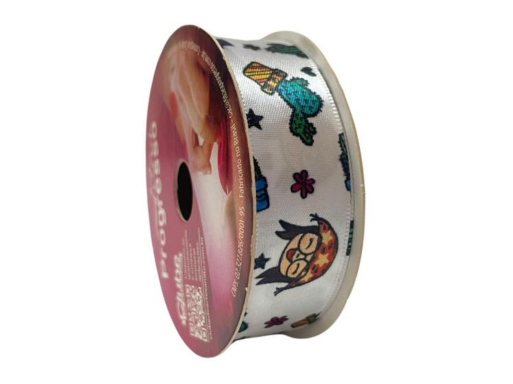 Imagem de Fita de Cetim Estampada 22mm 10 Metros - Junina