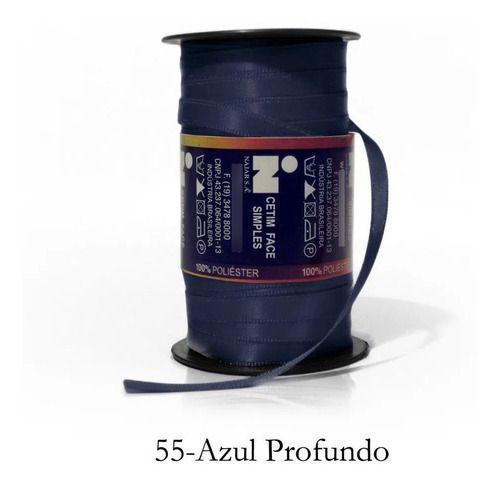 Imagem de Fita De Cetim Najar Nº01 100m X 7mm - Cor Azul Profundo 55