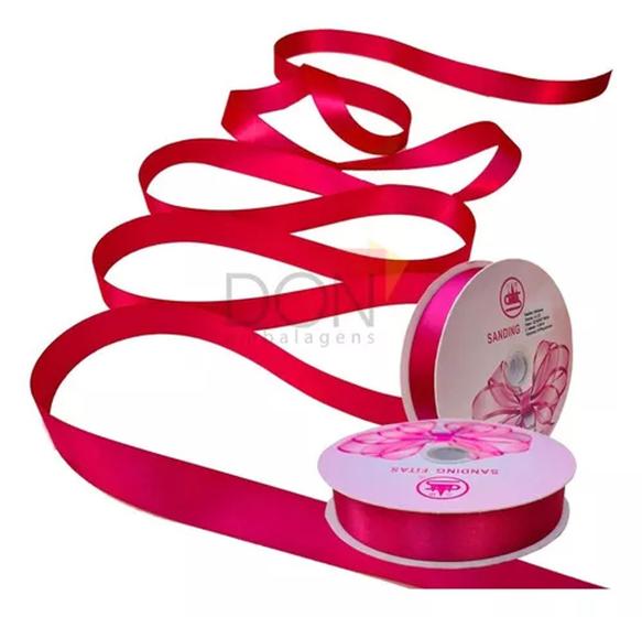 Imagem de Fita De Cetim Nº02 - 10mm Com 50 Metros Cor Pink 303