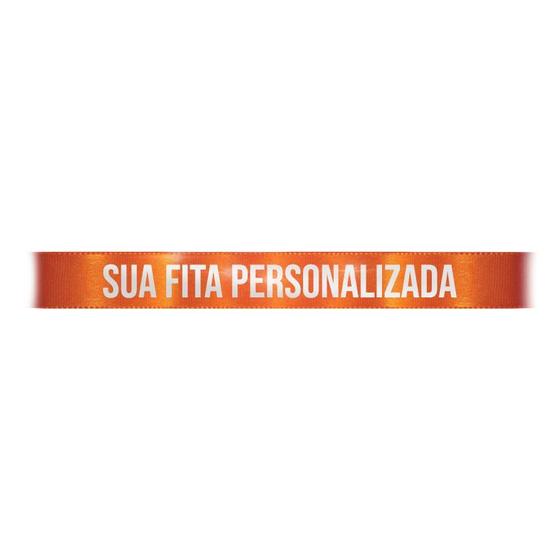 Imagem de Fita de Cetim Personalizada CFS002 - 10mm X 45metros - Laranja 066 - 01 Unidade - Progresso - Rizzo