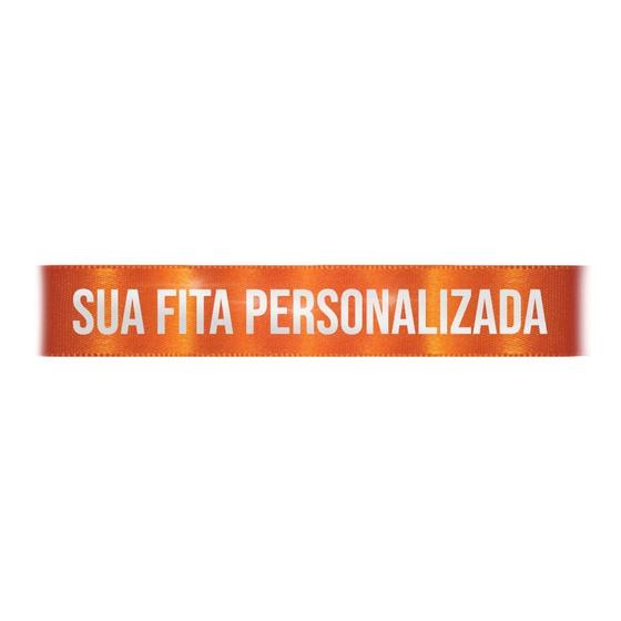 Imagem de Fita de Cetim Personalizada CFS005 - 22mm X 45metros - Laranja 066 - 01 Unidade - Progresso - Rizzo