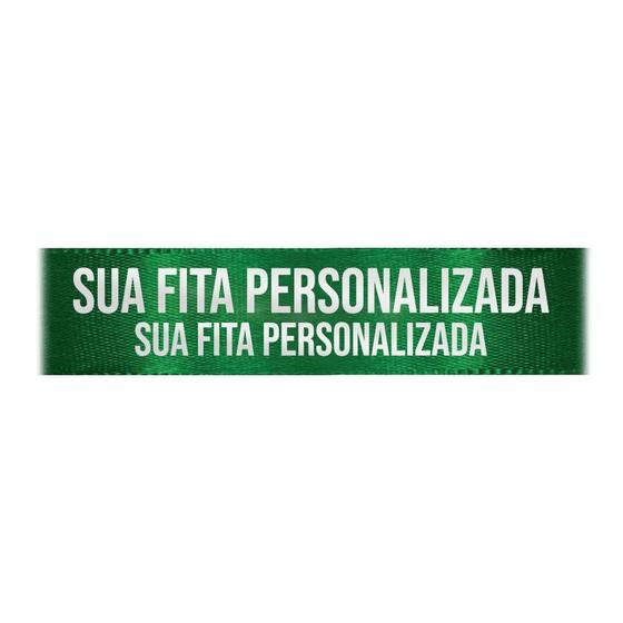 Imagem de Fita de Cetim Personalizada CFS007 - 30mm X 45metros - Verde Bandeira 217 - 01 Unidade - Progresso -