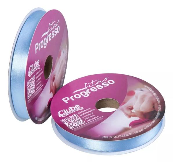 Imagem de Fita De Cetim Progresso 10mm Rolo 50 Metros Várias Cores