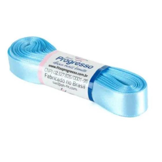 Imagem de Fita de Cetim Progresso 15mm nº3 - 10m 212 Azul Bebê - 1un