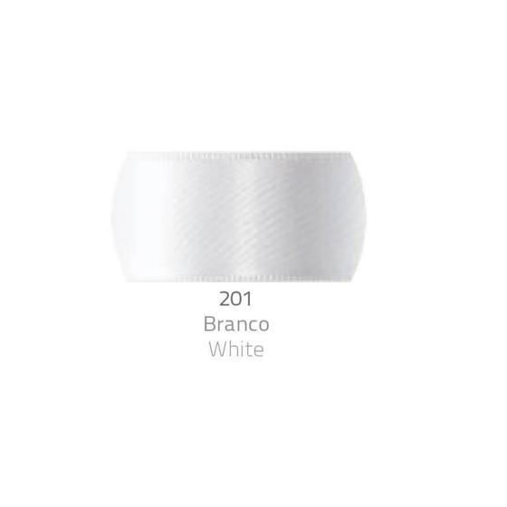 Imagem de Fita de Cetim Progresso 30mm - 10mt - Ref. CF007 - Cor 201 - Branco - Progresso (PH Fit)