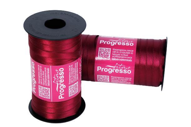 Imagem de Fita de Cetim Progresso 7mm 100 Mts Marsala 1355