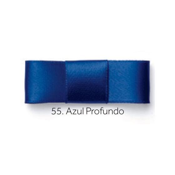 Imagem de Fita de Cetim Simples N 2 10mmx10m Najar -  Azul Profundo