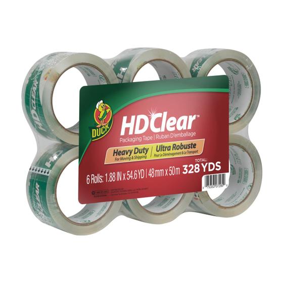 Imagem de Fita de embalagem Duck HD Clear 6 Rolls 300m para transporte e armazenamento