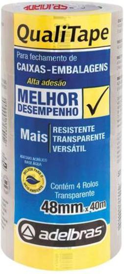 Imagem de Fita de empacotamento transparente pacote com 4 unidades