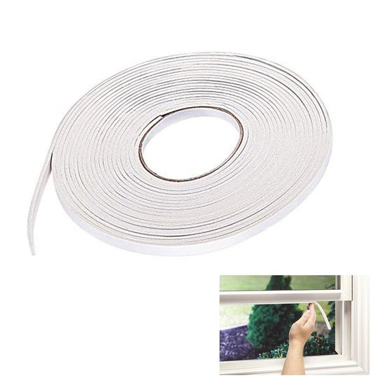 Imagem de Fita de Espuma Adesiva Janela Porta Moveis 5 Metros Veda Protege Vidro Batente Isolante Impermeavel Resistente