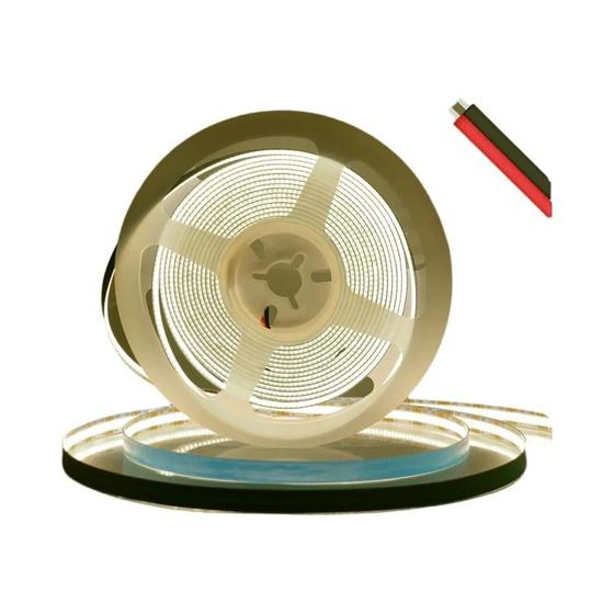 Imagem de Fita de LED 12V/24V - Alta Densidade (320-528 LEDs) - Luz Branca Quente/Natural