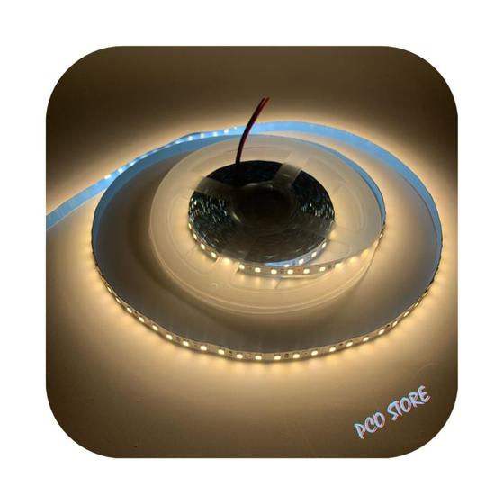 Imagem de Fita De Led 3528 Alto Brilho 25w/m 5mts 240 Leds/m 12v Ip20 7 Cores